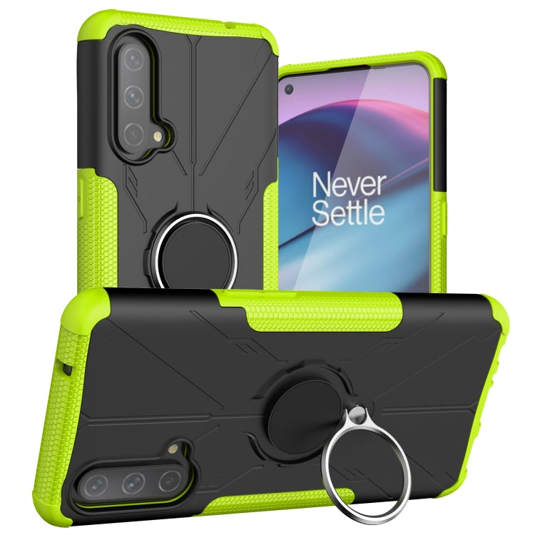 Machine Armor Bear Shockproof PC + TPU Protective Case with Ring Holder For OnePlus Nord CE 5G