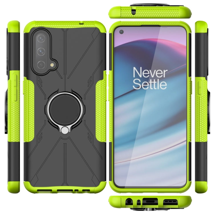 Machine Armor Bear Shockproof PC + TPU Protective Case with Ring Holder For OnePlus Nord CE 5G
