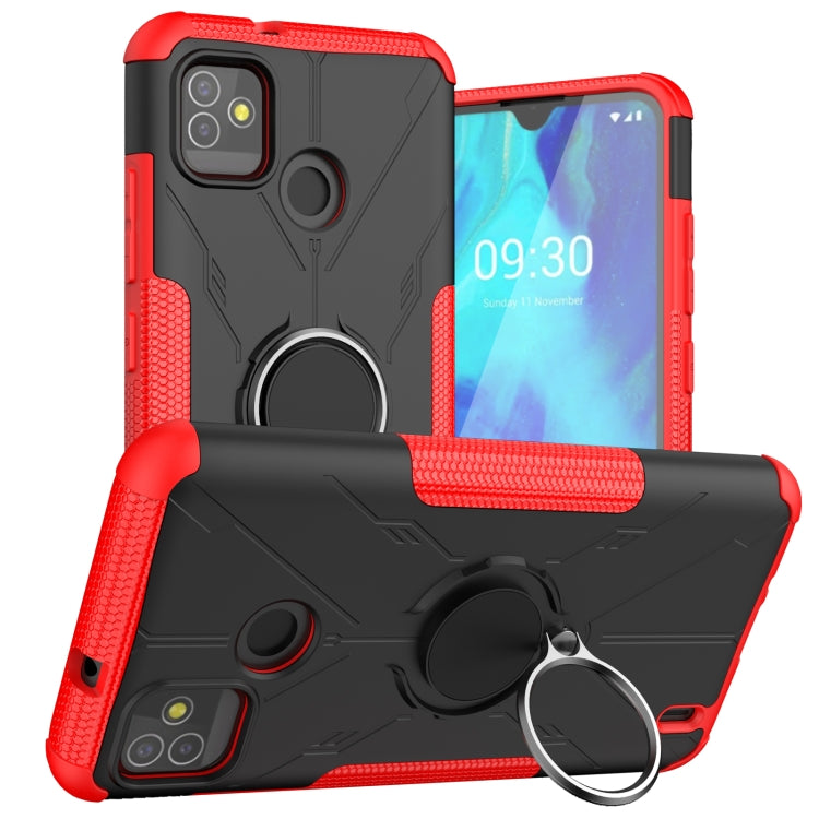 Machine Armor Bear Shockproof PC + TPU Protective Case with Ring Holder For Tecno Pop 5