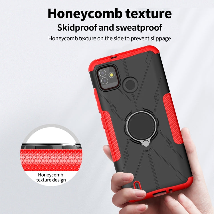 Machine Armor Bear Shockproof PC + TPU Protective Case with Ring Holder For Tecno Pop 5