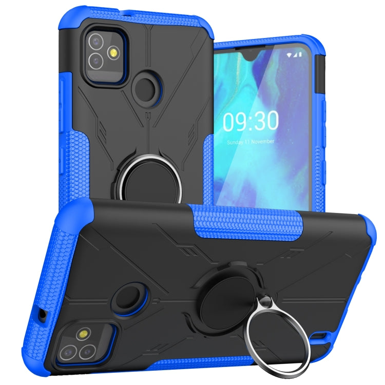 Machine Armor Bear Shockproof PC + TPU Protective Case with Ring Holder For Tecno Pop 5