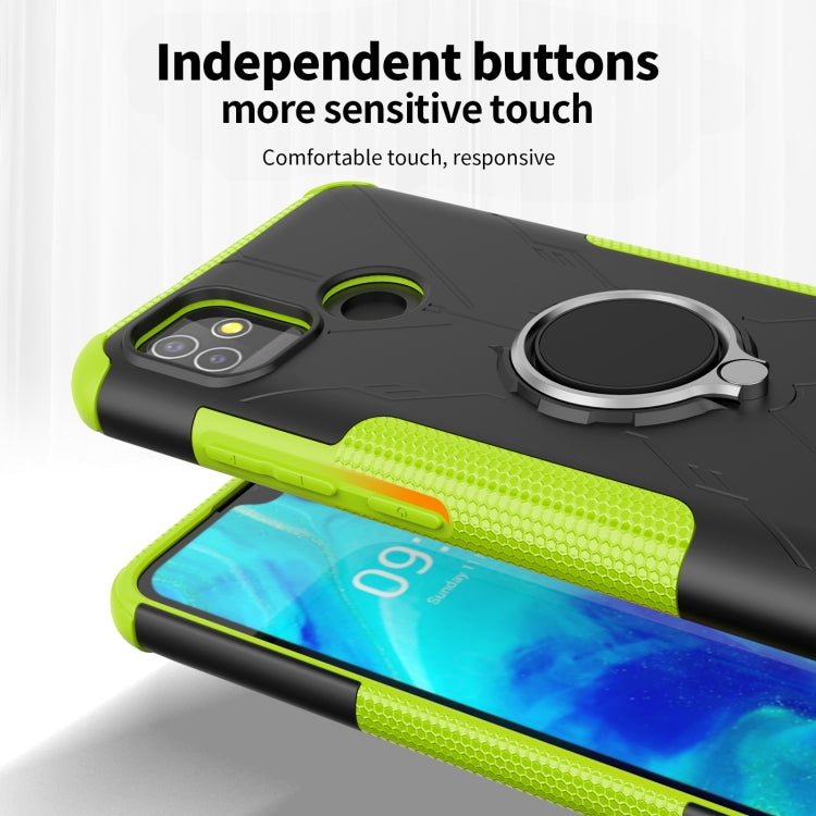 Machine Armor Bear Shockproof PC + TPU Protective Case with Ring Holder For Tecno Pop 5
