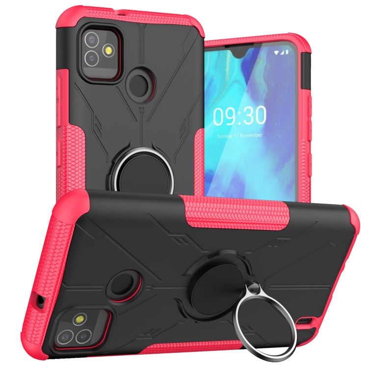 Machine Armor Bear Shockproof PC + TPU Protective Case with Ring Holder For Tecno Pop 5