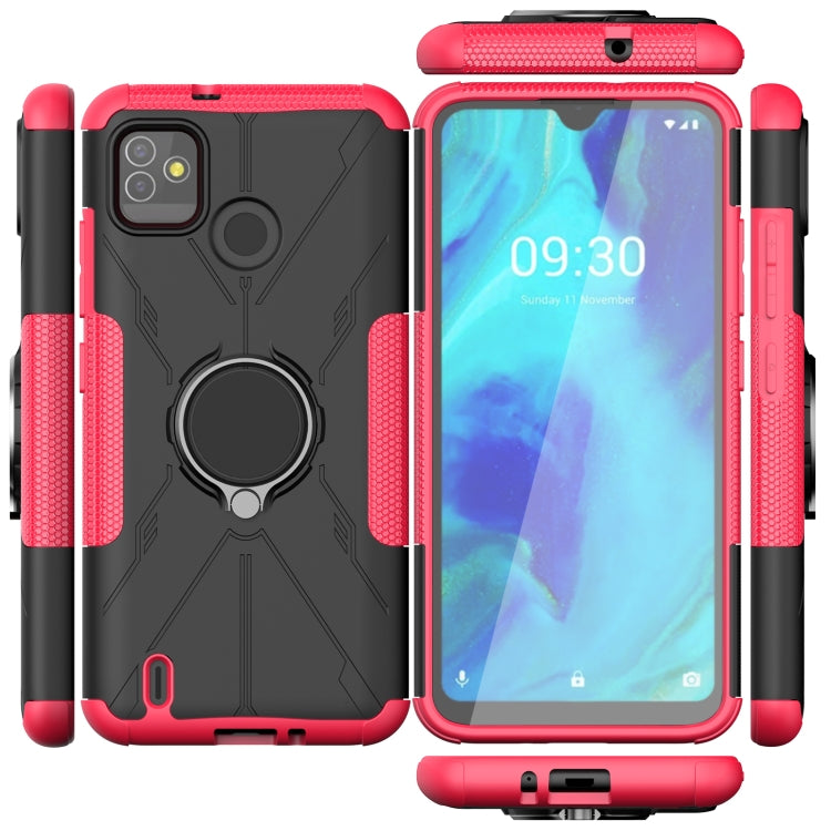 Machine Armor Bear Shockproof PC + TPU Protective Case with Ring Holder For Tecno Pop 5