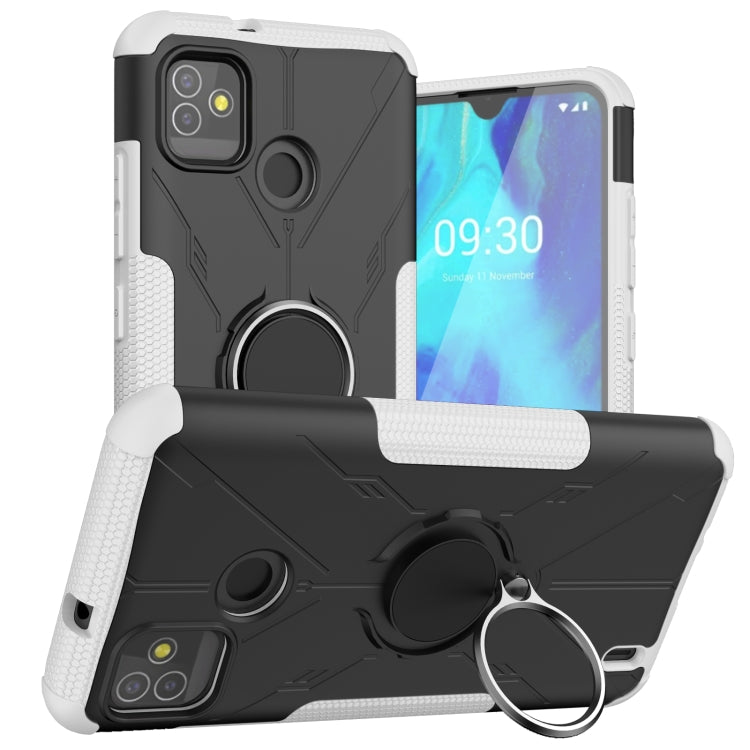 Machine Armor Bear Shockproof PC + TPU Protective Case with Ring Holder For Tecno Pop 5