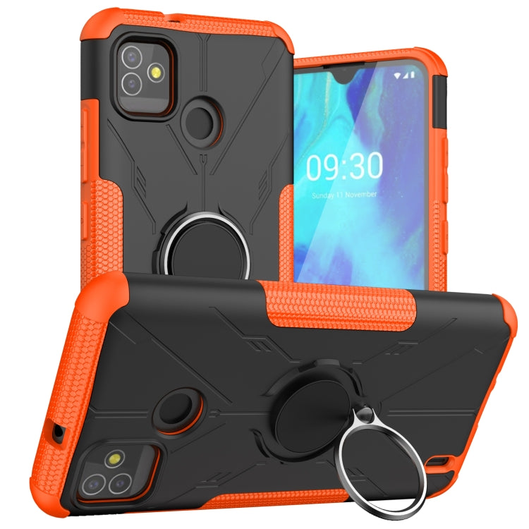 Machine Armor Bear Shockproof PC + TPU Protective Case with Ring Holder For Tecno Pop 5