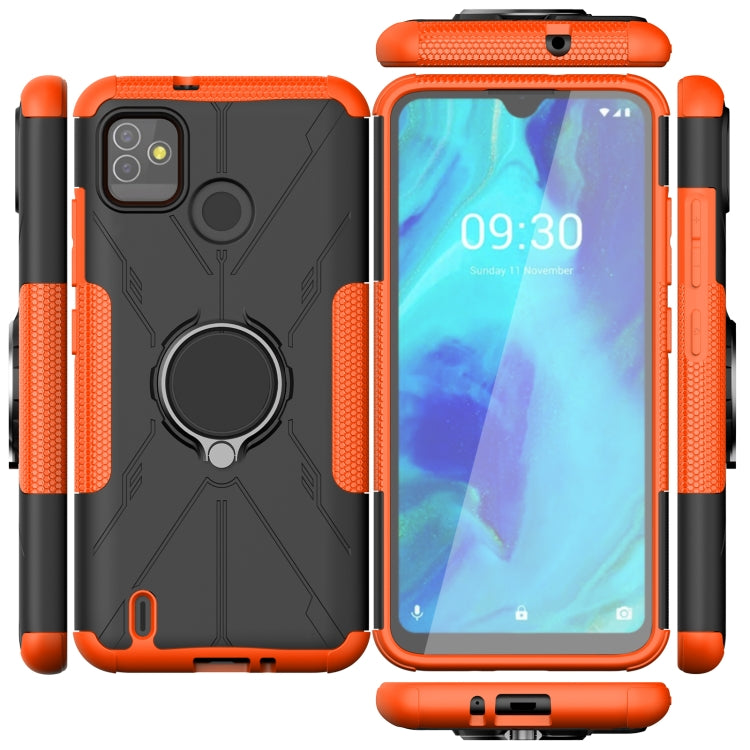 Machine Armor Bear Shockproof PC + TPU Protective Case with Ring Holder For Tecno Pop 5