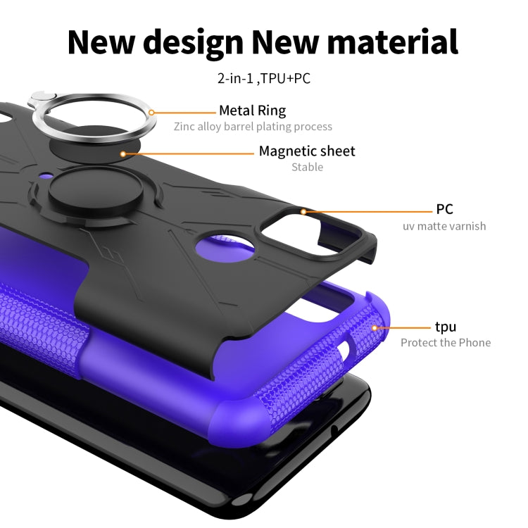 Machine Armor Bear Shockproof PC + TPU Protective Case with Ring Holder For Tecno Pop 5