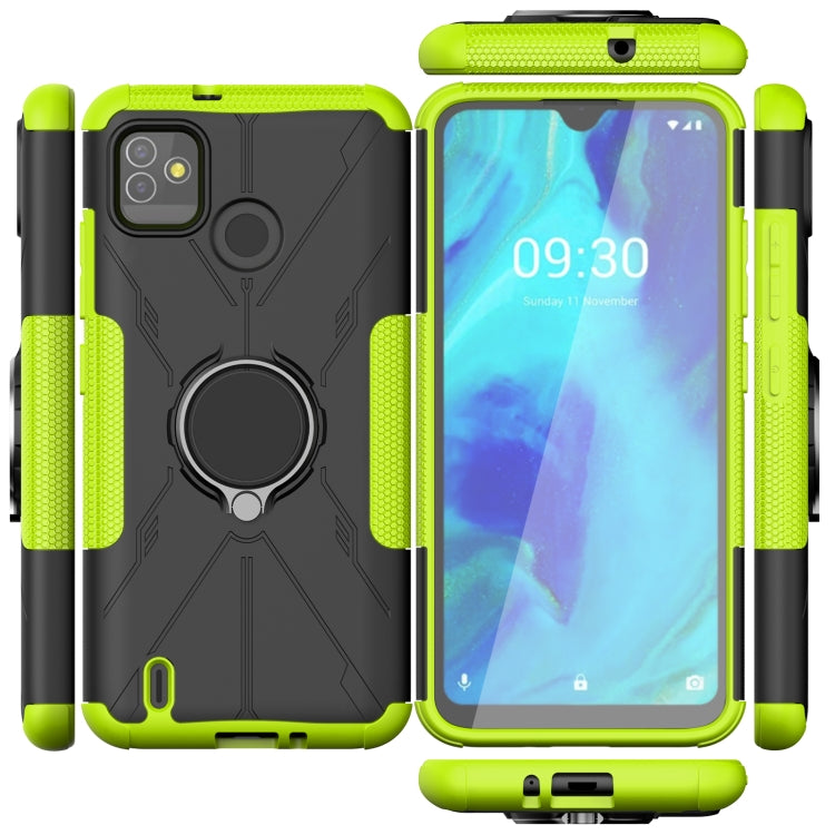 Machine Armor Bear Shockproof PC + TPU Protective Case with Ring Holder For Tecno Pop 5