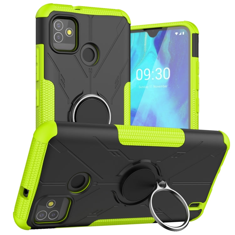 Machine Armor Bear Shockproof PC + TPU Protective Case with Ring Holder For Tecno Pop 5