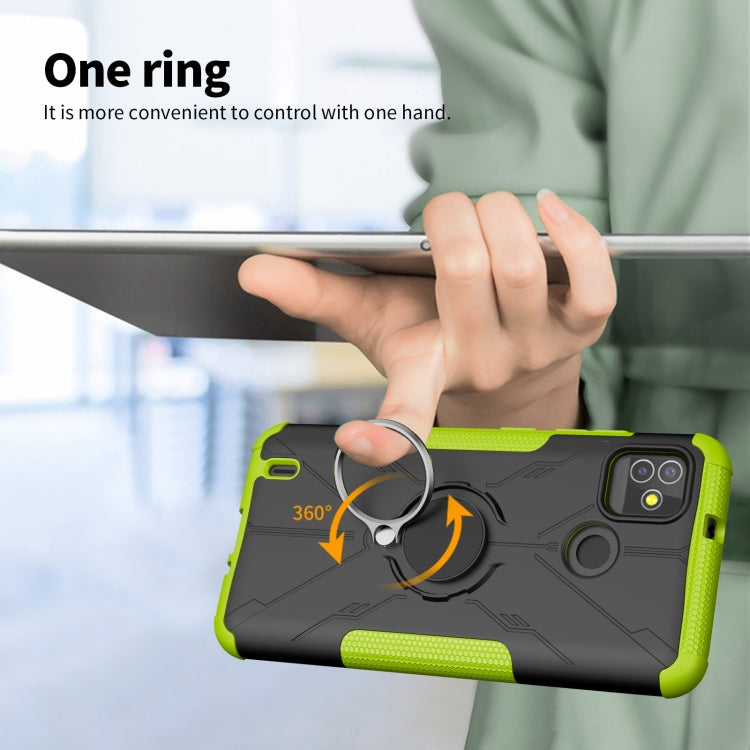 Machine Armor Bear Shockproof PC + TPU Protective Case with Ring Holder For Tecno Pop 5