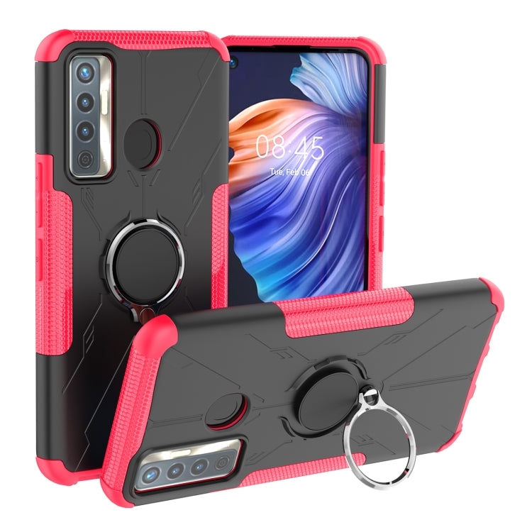 Machine Armor Bear Shockproof PC + TPU Protective Case with Ring Holder For Tecno Camon 17