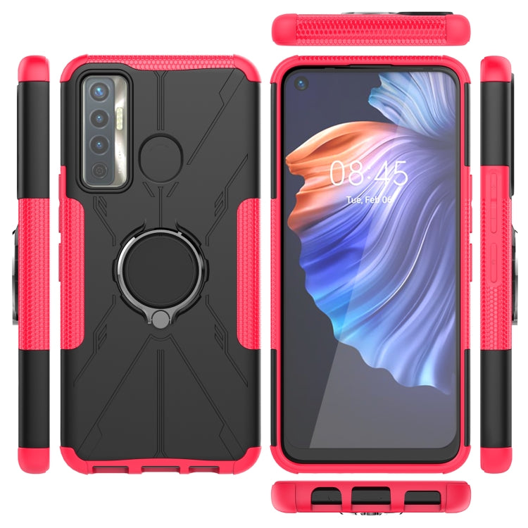 Machine Armor Bear Shockproof PC + TPU Protective Case with Ring Holder For Tecno Camon 17