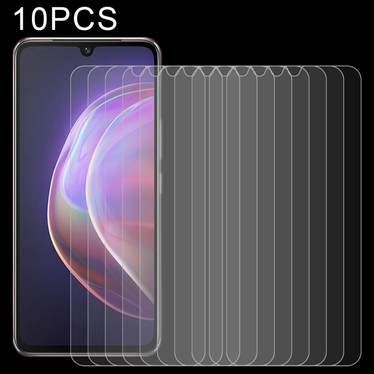 For vivo V21 / V21 5G 10 PCS 0.26mm 9H 2.5D Tempered Glass Film