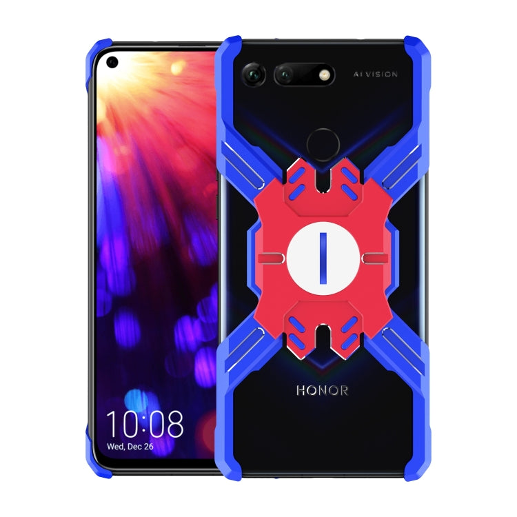 For Huawei Honor V20 Hero Series Anti-fall Wear-resistant Metal Protective Case with Bracket