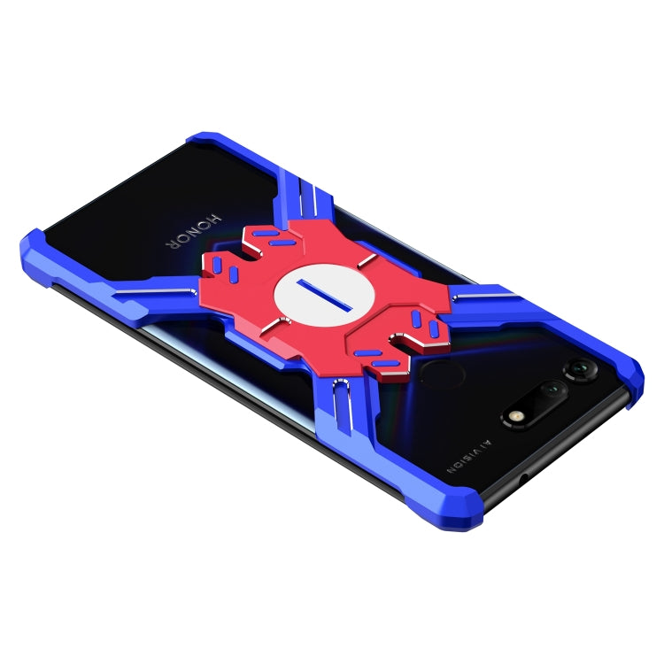 For Huawei Honor V20 Hero Series Anti-fall Wear-resistant Metal Protective Case with Bracket