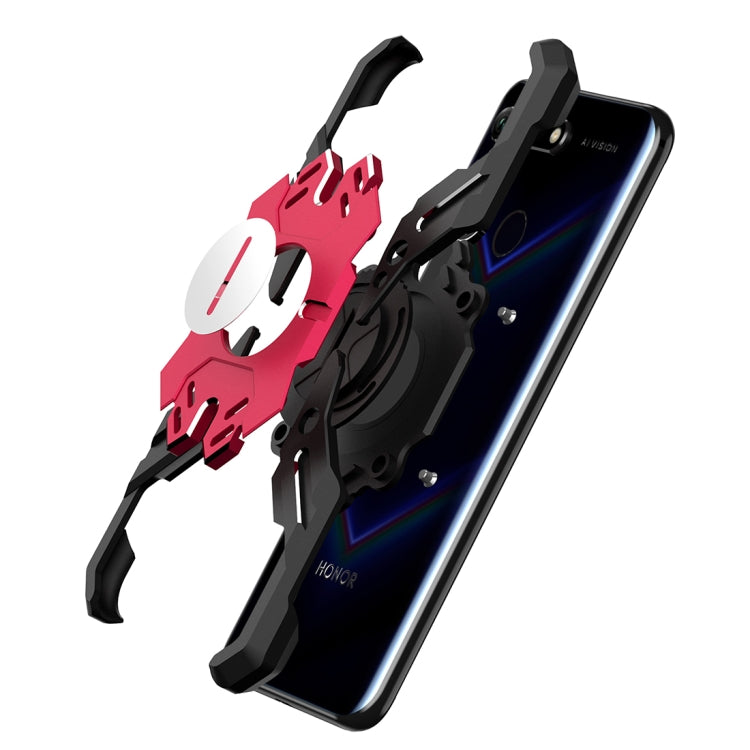 For Huawei Honor V20 Hero Series Anti-fall Wear-resistant Metal Protective Case with Bracket