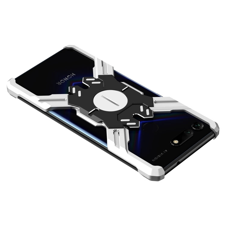 For Huawei Honor V20 Hero Series Anti-fall Wear-resistant Metal Protective Case with Bracket