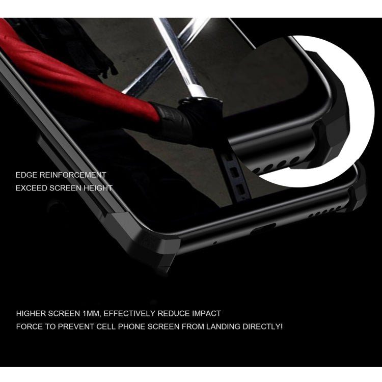 For Huawei Honor V20 Hero Series Anti-fall Wear-resistant Metal Protective Case with Bracket