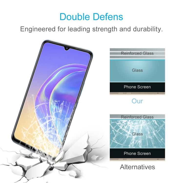 For vivo V21e / V21e 5G 50 PCS 0.26mm 9H 2.5D Tempered Glass Film