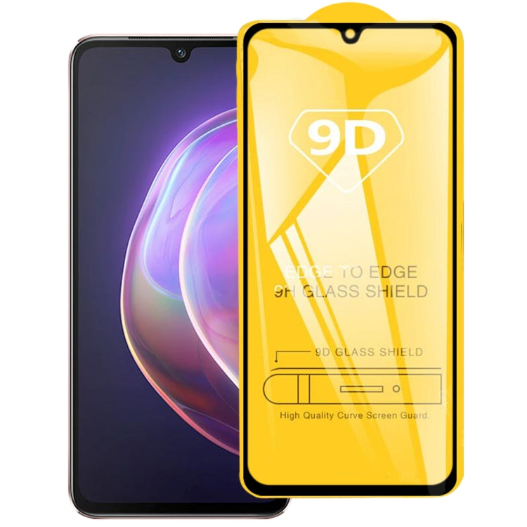For vivo V21 / V21 5G / V23e 5G 9D Full Glue Full Screen Tempered Glass Film