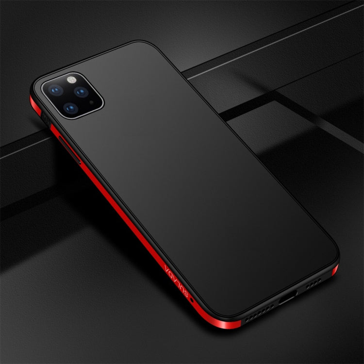 For iPhone 11 Pro SULADA Shockproof Aviation Aluminum Metal frame + TPU + Frosted Protective Case