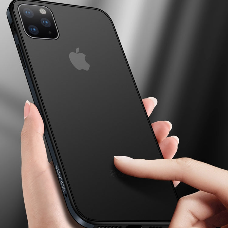 For iPhone 11 Pro SULADA Shockproof Aviation Aluminum Metal frame + TPU + Frosted Protective Case