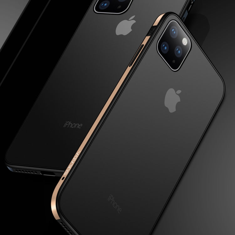 For iPhone 11 SULADA Shockproof Aviation Aluminum Metal frame + TPU + Frosted Protective Case