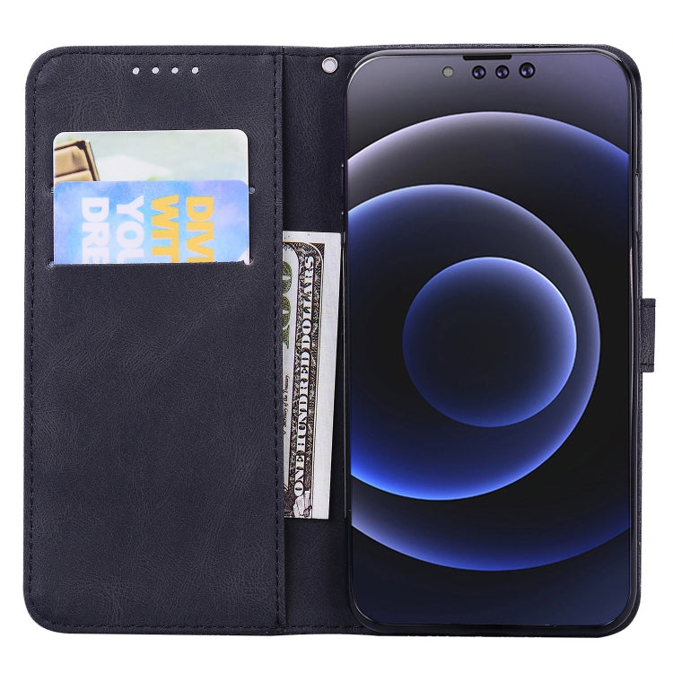 For iPhone 13 Pro Retro Skin Feel Butterflies Embossing Horizontal Flip Leather Case with Holder & Card Slots & Wallet
