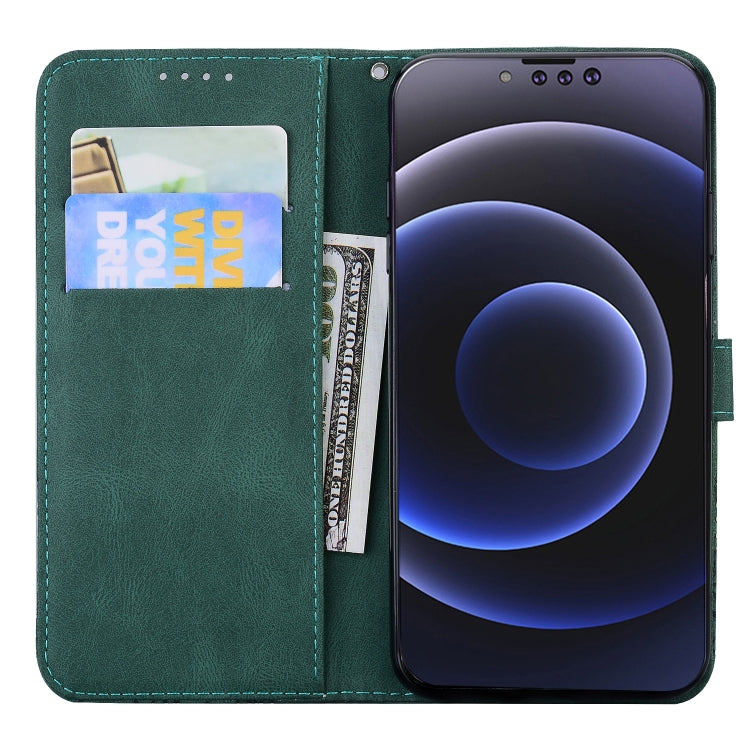 For iPhone 13 Pro Max Retro Skin Feel Butterflies Embossing Horizontal Flip Leather Case with Holder & Card Slots & Wallet