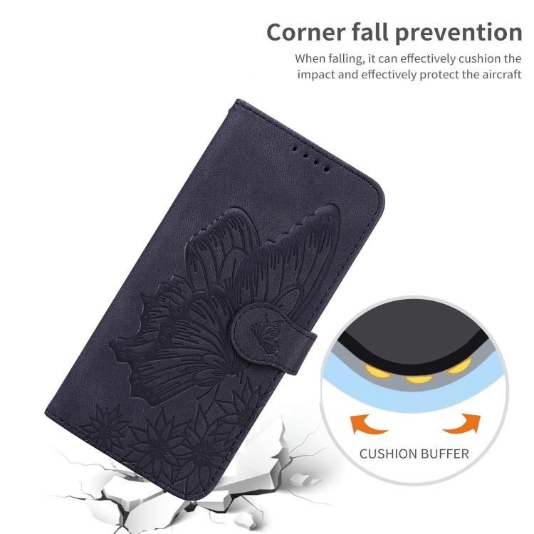 For iPhone 13 Pro Max Retro Skin Feel Butterflies Embossing Horizontal Flip Leather Case with Holder & Card Slots & Wallet