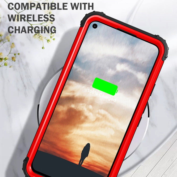 For Google Pixel 5a 3 in 1 Shockproof PC + Silicone Protective Case