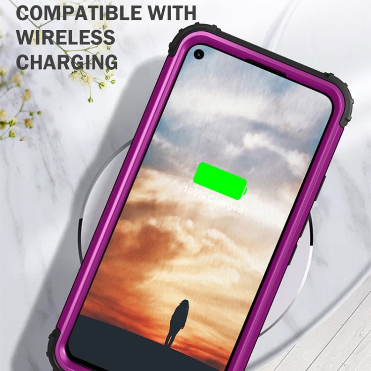 For Google Pixel 5a 3 in 1 Shockproof PC + Silicone Protective Case