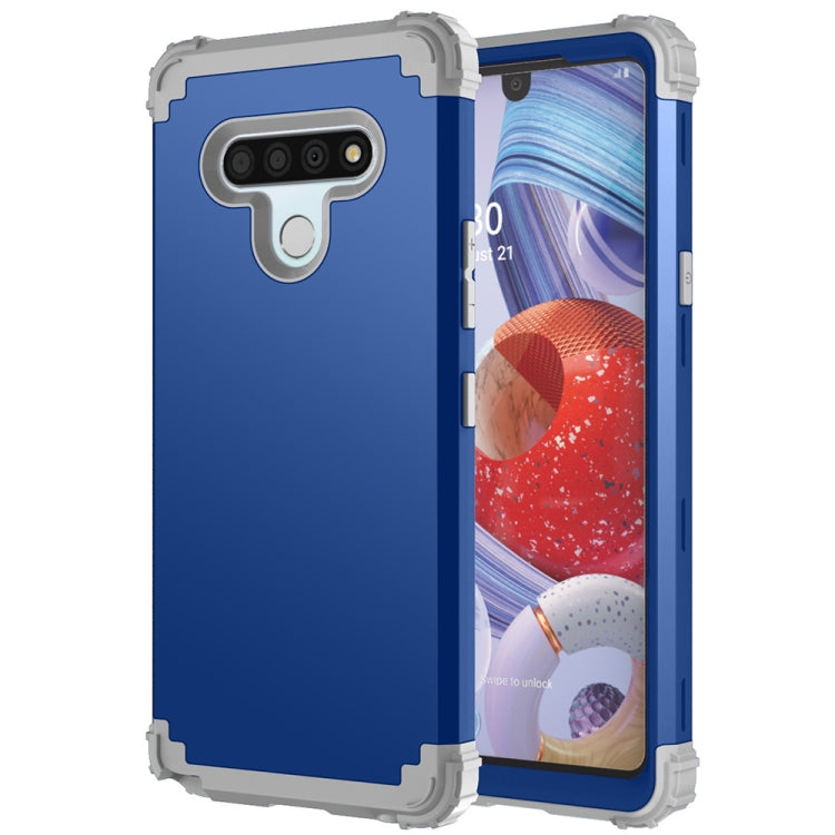 For LG Stylo 6 3 in 1 Shockproof PC + Silicone Protective Case