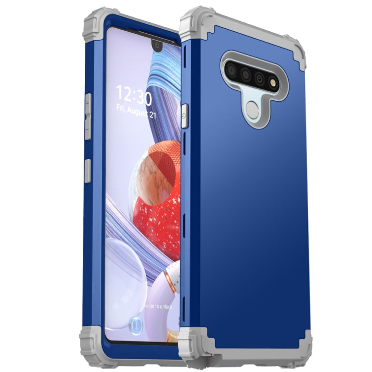For LG Stylo 6 3 in 1 Shockproof PC + Silicone Protective Case