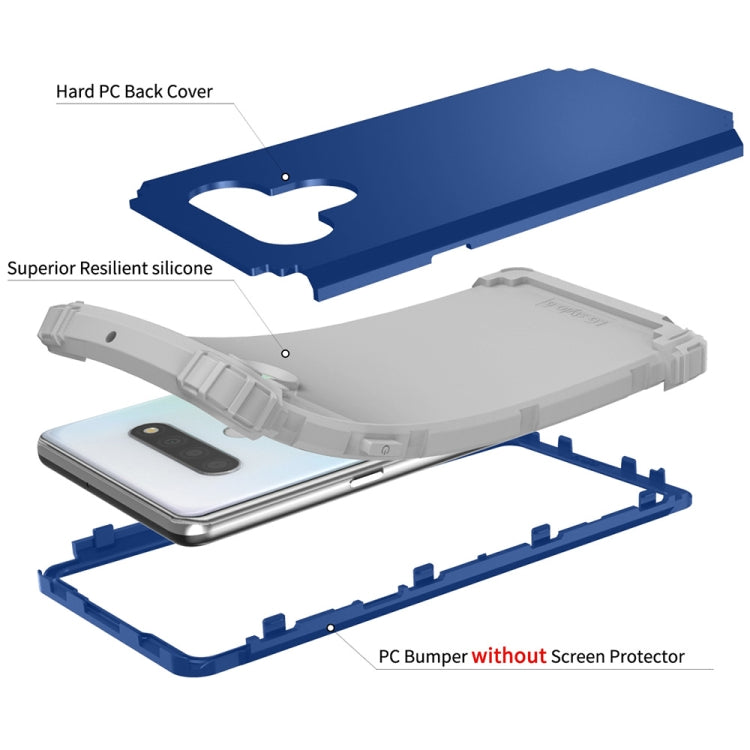 For LG Stylo 6 3 in 1 Shockproof PC + Silicone Protective Case