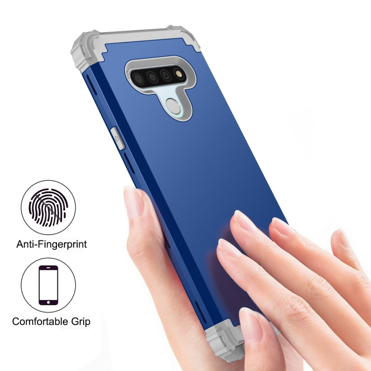 For LG Stylo 6 3 in 1 Shockproof PC + Silicone Protective Case
