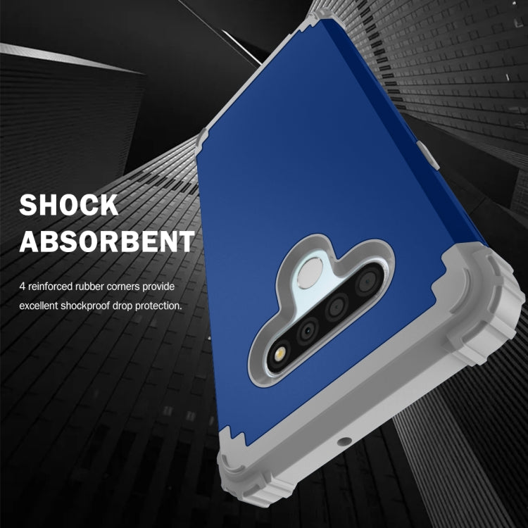 For LG Stylo 6 3 in 1 Shockproof PC + Silicone Protective Case