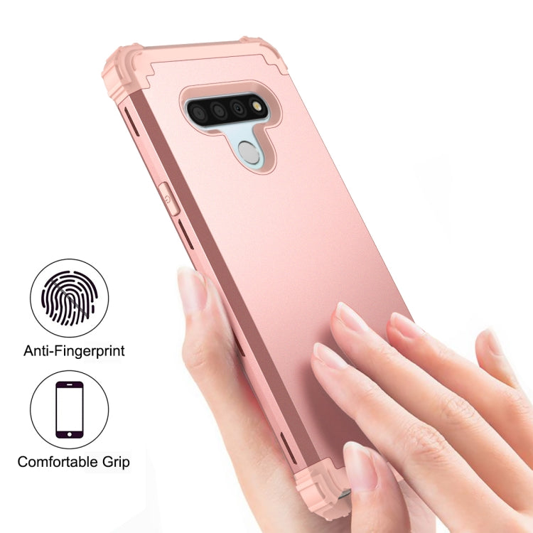 For LG Stylo 6 3 in 1 Shockproof PC + Silicone Protective Case