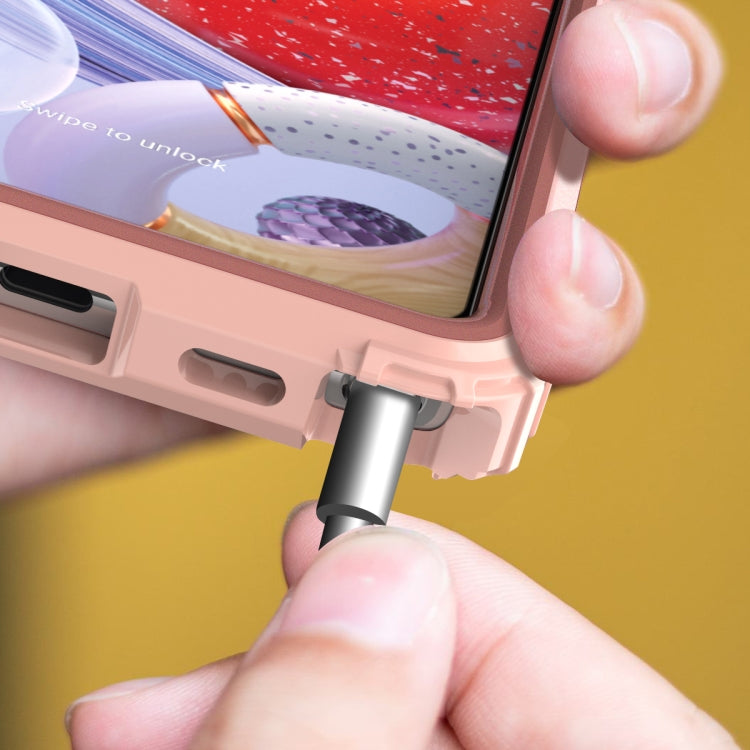 For LG Stylo 6 3 in 1 Shockproof PC + Silicone Protective Case
