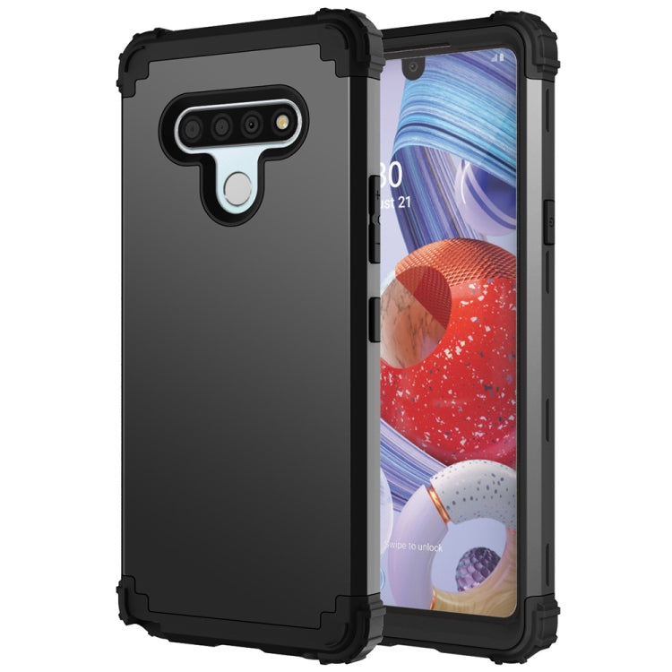 For LG Stylo 6 3 in 1 Shockproof PC + Silicone Protective Case