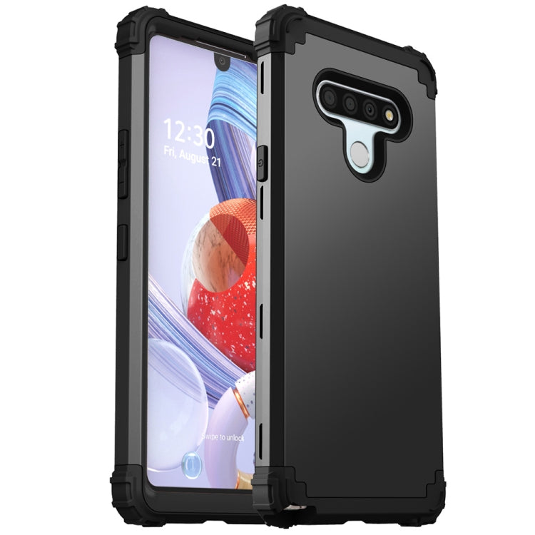 For LG Stylo 6 3 in 1 Shockproof PC + Silicone Protective Case
