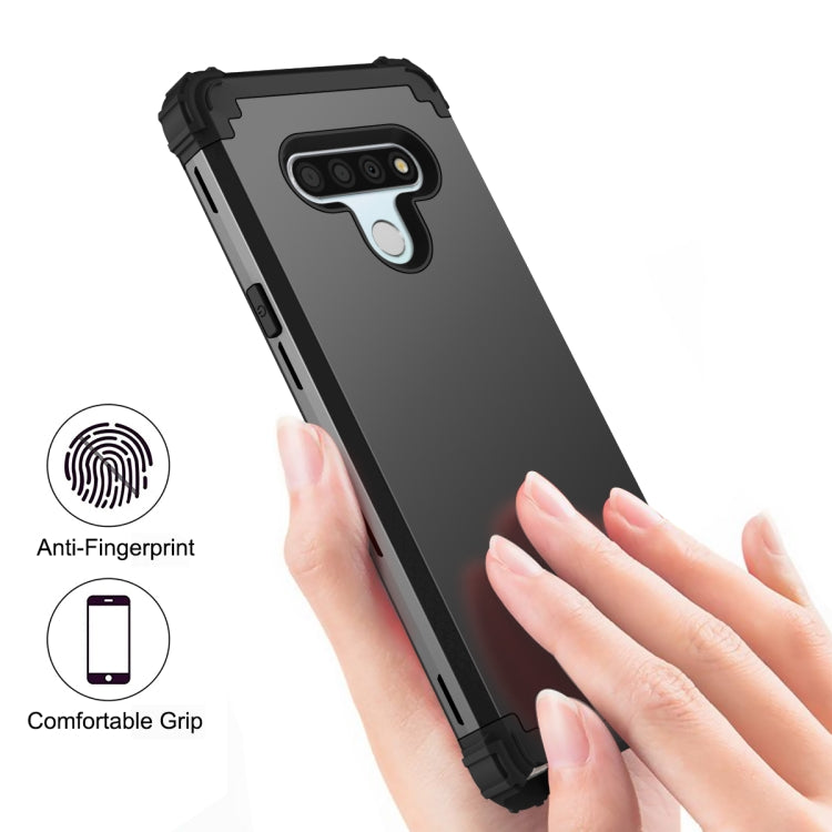 For LG Stylo 6 3 in 1 Shockproof PC + Silicone Protective Case
