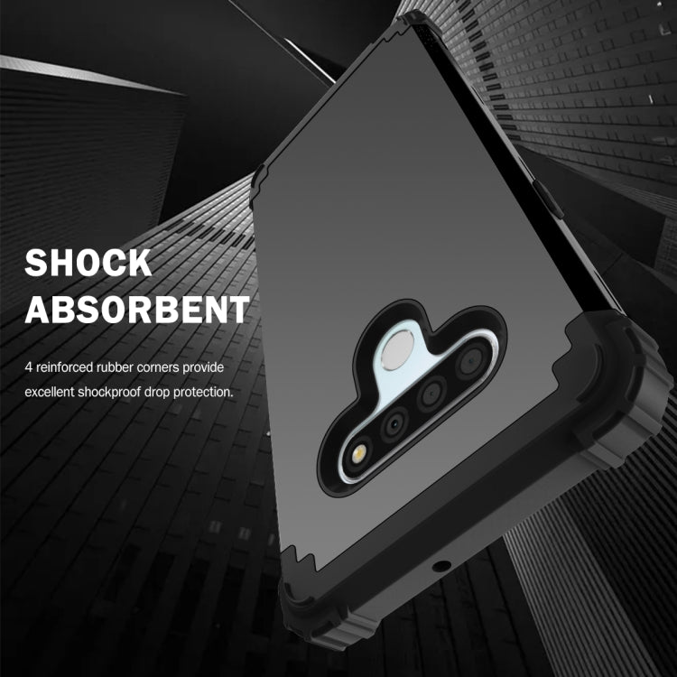 For LG Stylo 6 3 in 1 Shockproof PC + Silicone Protective Case