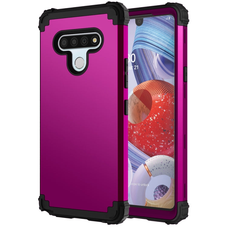 For LG Stylo 6 3 in 1 Shockproof PC + Silicone Protective Case