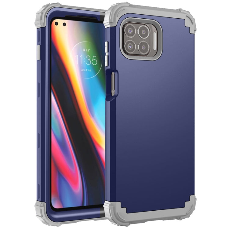 For Motorola Moto G 5G Plus 3 in 1 Shockproof PC + Silicone Protective Case