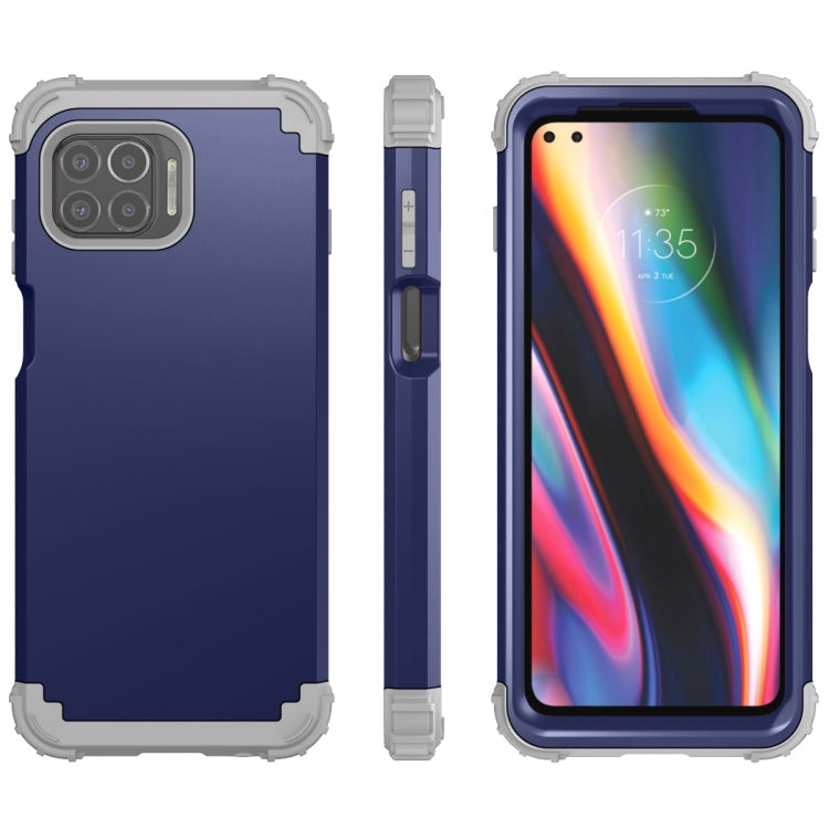 For Motorola Moto G 5G Plus 3 in 1 Shockproof PC + Silicone Protective Case