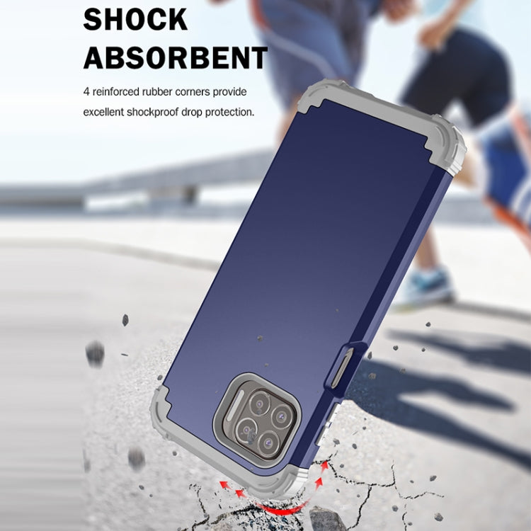 For Motorola Moto G 5G Plus 3 in 1 Shockproof PC + Silicone Protective Case