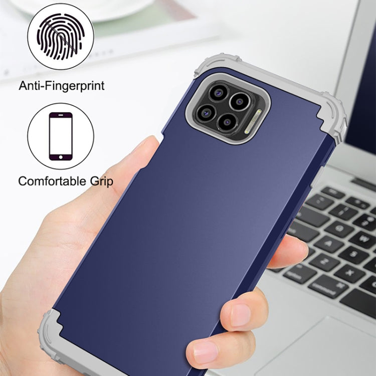 For Motorola Moto G 5G Plus 3 in 1 Shockproof PC + Silicone Protective Case