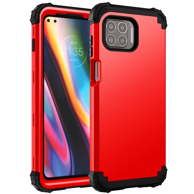 For Motorola Moto G 5G Plus 3 in 1 Shockproof PC + Silicone Protective Case